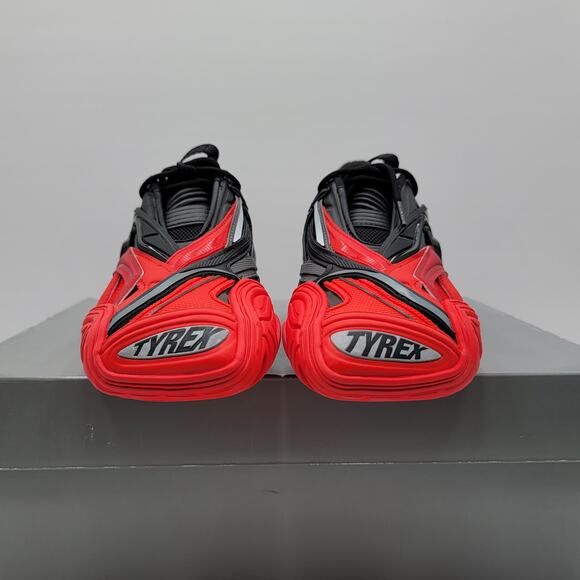 Balenciaga Tyrex Low Black Red Women's Size 7 Sneakers - Picture 3 of 11